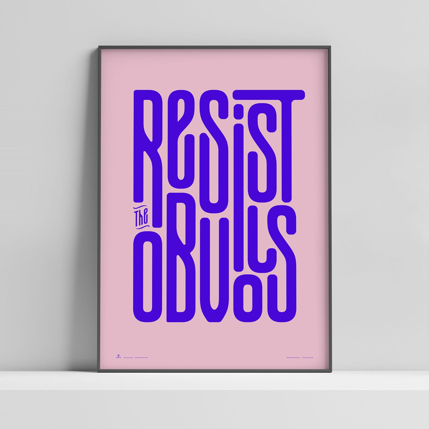Resist the Obvious Poster, color