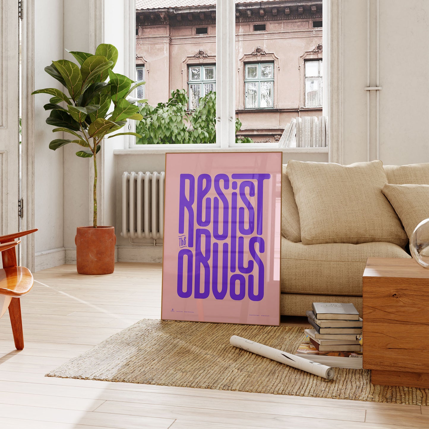 Resist the Obvious Poster, color