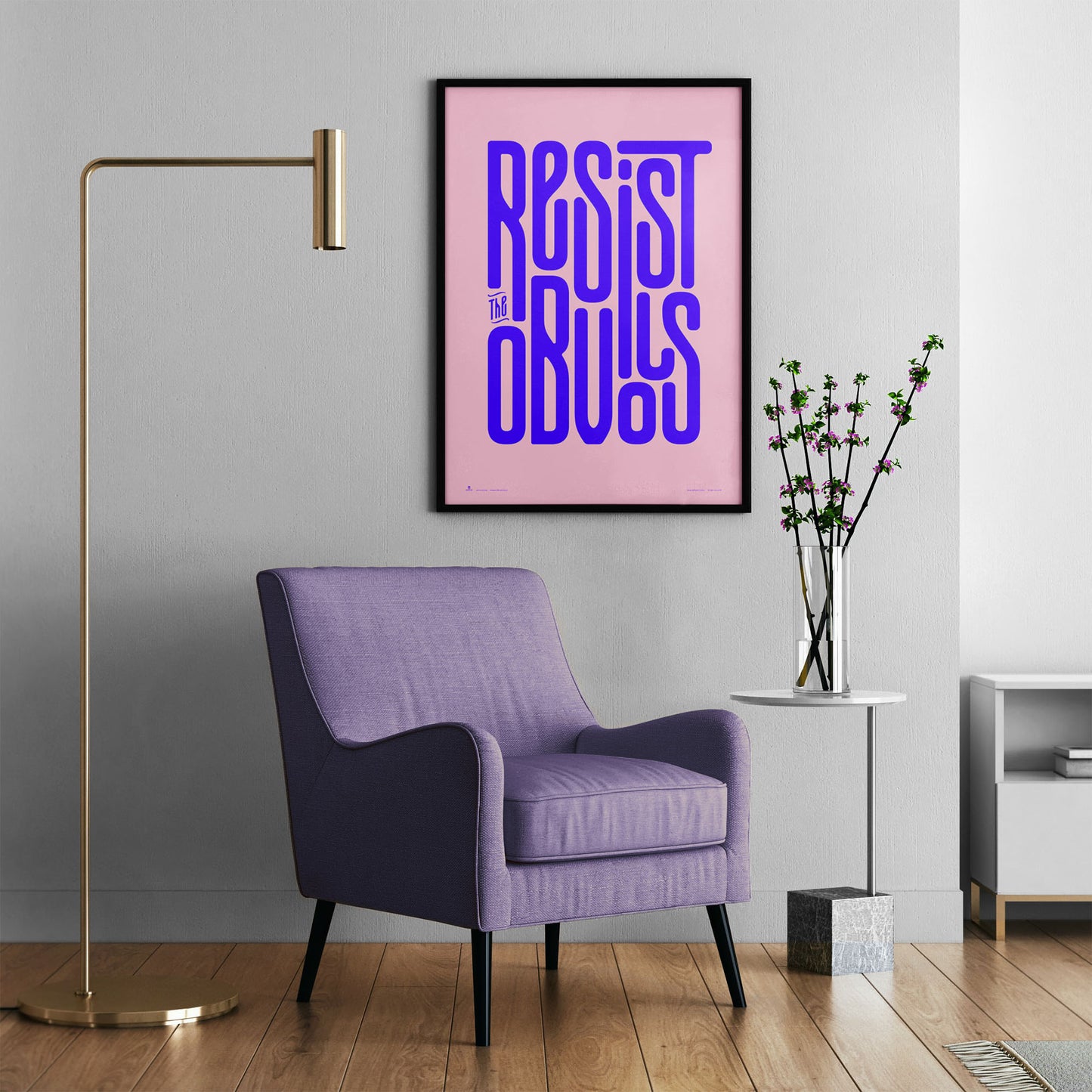 Resist the Obvious Poster, color