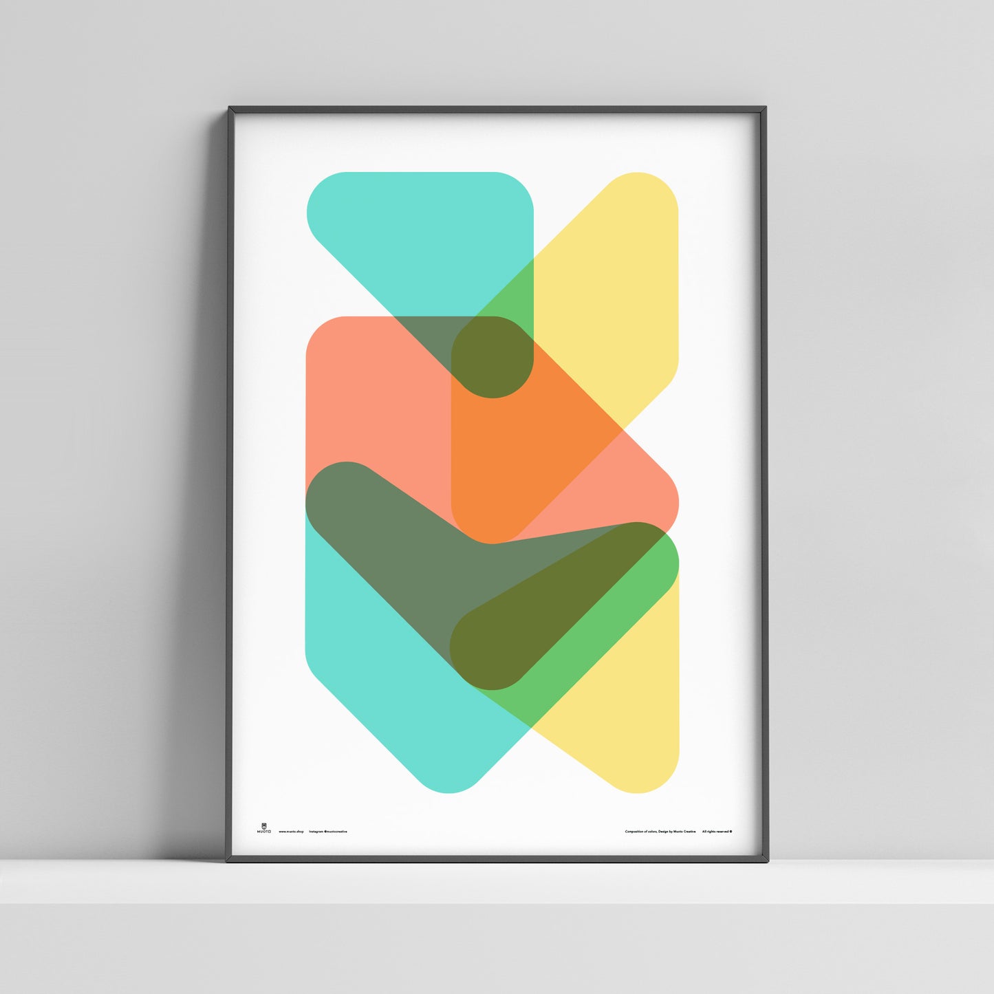 Composition of Colors Poster