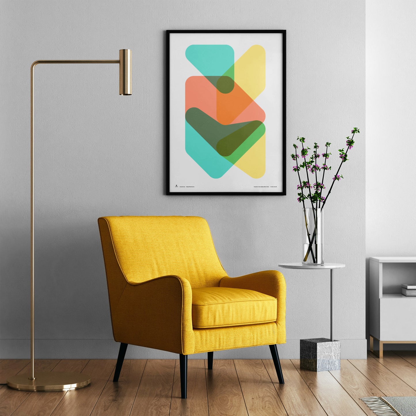 Composition of Colors Poster