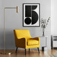 Number 5 Poster