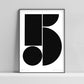 Number 5 Poster