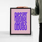 Resist the Obvious Small Print, color