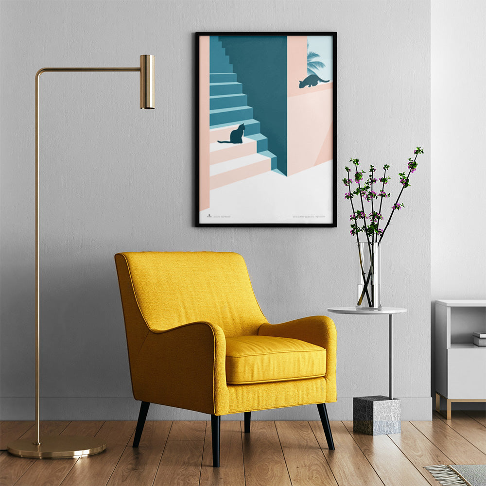 Sunrise Stairs Poster